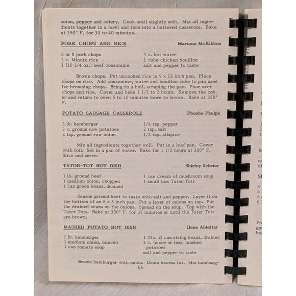 1992 Sharing Recipes Cookbook MN 1st Presbyterian Church Wrenshall Hot Dish Vtg - Picture 5 of 15